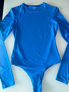 Pumiey Blue Long Sleeve Body Suit ~  Medium